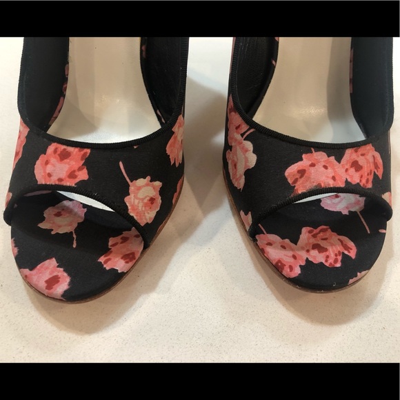 Betsey Johnson Floral Shoes with Raffia Heel - Picture 9 of 11